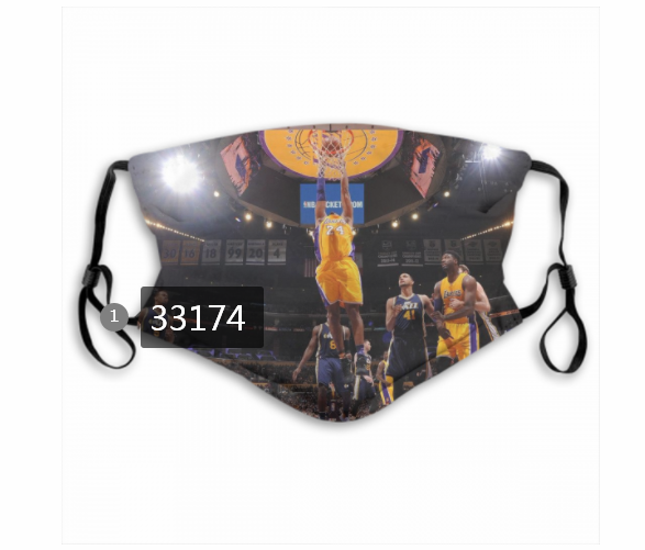 2021 NBA Los Angeles Lakers 24 kobe bryant 33174 Dust mask with filter